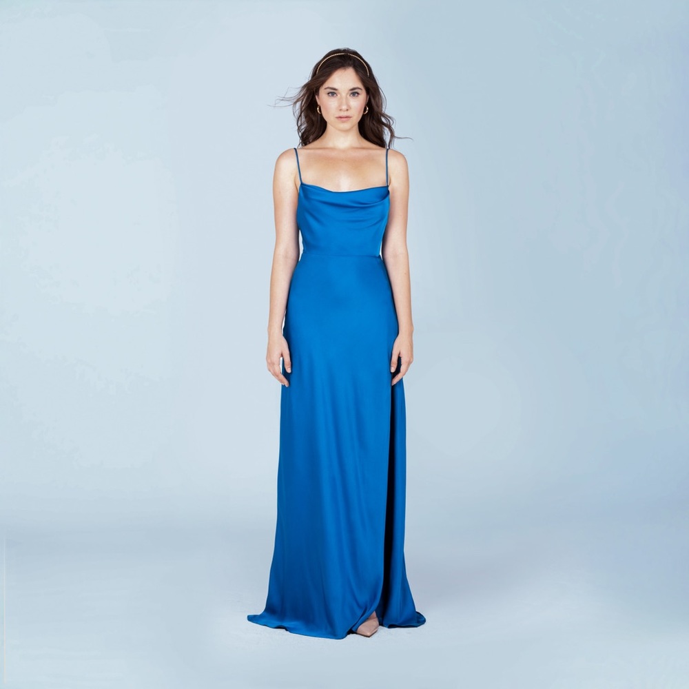 Fame and Partners Strappy Draped Gown Rosabel Dress